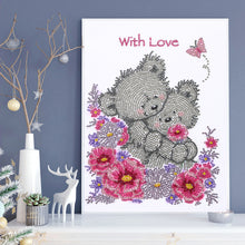 Load image into Gallery viewer, Couple Bear-Special Shaped Crystal Diamond Painting-30*40cm