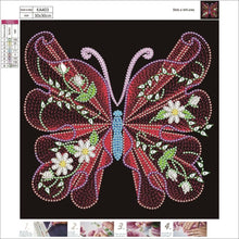 Load image into Gallery viewer, Butterfly-Crystal Rhinestone Diamond Painting(30*30CM)
