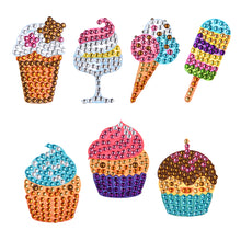 Load image into Gallery viewer, 7pcs-Ice Cream-Diamond Painting Free Stickers