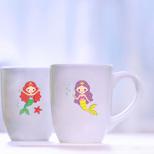 Load image into Gallery viewer, 6pcs-Mermaid-Diamond Painting Free Stickers