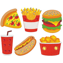 Load image into Gallery viewer, 6pcs-Fries-Diamond Painting Free Stickers