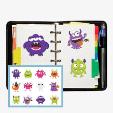Load image into Gallery viewer, 12pcs-Monster-Diamond Painting Free Stickers