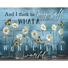 Load image into Gallery viewer, Flower Sentence-wonderful world - Full Drill Diamond Painting - 50x40cm