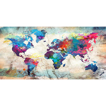 Load image into Gallery viewer, Colored World Map-Full Drill Diamond Painting-80x40cm