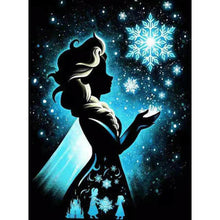 Load image into Gallery viewer, Silhouette-Elsa-Full Drill Diamond Painting