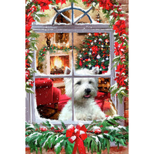 Load image into Gallery viewer, Christmas Window-Full Drill Diamond Painting-30x60cm