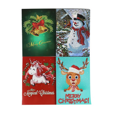 Load image into Gallery viewer, 8pcs/set Christmas Greeting Cards Diamond Painting