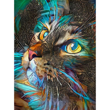 Load image into Gallery viewer, Blue Cat-Full Drill Diamond Painting