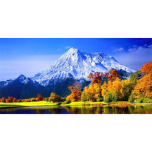 Load image into Gallery viewer, Snow-Capped Mountains And Lakes-Full Drill Diamond Painting-80x40cm