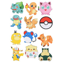 Load image into Gallery viewer, 12pcs  Pokémon - 5d diy Handwerk Aufkleber