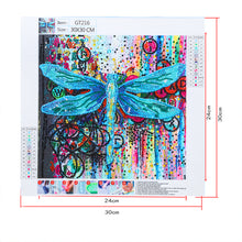 Load image into Gallery viewer, Dragonfly-Special Shaped Crystal Diamond Painting-30*30cm