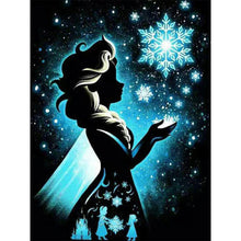 Load image into Gallery viewer, Silhouette-Elsa-Full Drill Diamond Painting