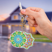Load image into Gallery viewer, 5pcs Mandala Double Sided Keychain