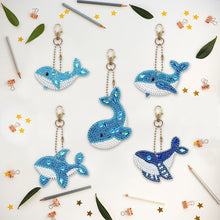 Load image into Gallery viewer, 5pcs Whale Double Sided Keychain