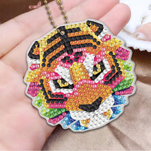 Load image into Gallery viewer, 5pcs Animal Tiger Double Sided Keychain