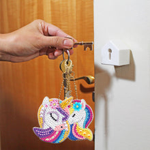 Load image into Gallery viewer, 8pcs Rainbow Horse Double Sided Keychain