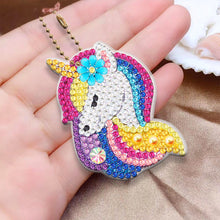Load image into Gallery viewer, 8pcs Rainbow Horse Double Sided Keychain