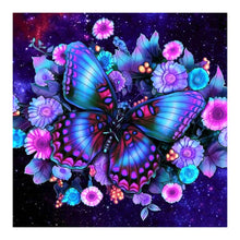 Load image into Gallery viewer, Purple Butterfly-Full Drill Diamond Painting