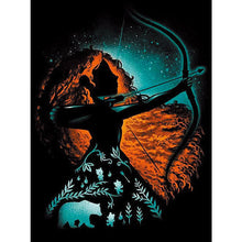 Load image into Gallery viewer, Princess Silhouette-Full Drill Diamond Painting