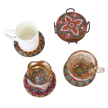 Load image into Gallery viewer, Mandala/Halloween/Butterflies - Round Wooden Coaster Mug