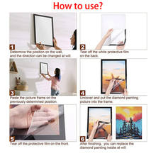 Load image into Gallery viewer, 3 Colors Self-Adhesive Magnetic Frame DIY Diamond Painting Frame