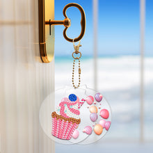 Load image into Gallery viewer, 2pcs Cake Double Sided Keychain