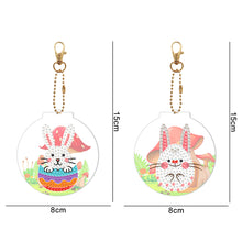 Load image into Gallery viewer, 2pcs Rabbit Double Sided Keychain