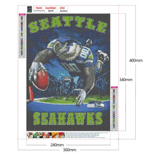 Load image into Gallery viewer, Seattle Seahawks/NFL-Full Drill Diamond Painting