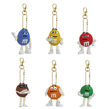 Load image into Gallery viewer, 6pcs Cartoon Double-sided Keychain