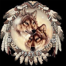 Load image into Gallery viewer, Dream Catcher Wolf-Full Drill Diamond Painting