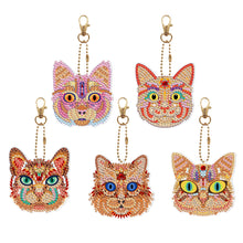Load image into Gallery viewer, 5pcs Elf Cat Double Sided Keychain