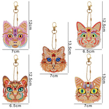Load image into Gallery viewer, 5pcs Elf Cat Double Sided Keychain