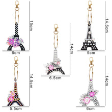 Load image into Gallery viewer, 5pcs Eiffel Tower Double Sided Keychain