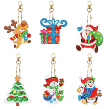 Load image into Gallery viewer, 6pcs Christmas Present Double Sided Keychain