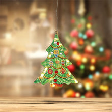 Load image into Gallery viewer, 5D Christmas Diamond Painting Hanging Light Festive Rhinestone Lamp Pendant Kits