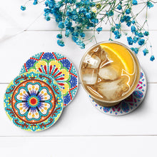 Load image into Gallery viewer, 8pcs/set +1 storage rack-Mandala-Acrylic Diamond Coaster