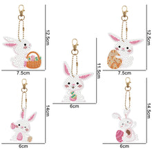 Load image into Gallery viewer, 5pcs Rabbit Double Sided Keychain