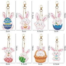 Load image into Gallery viewer, 8pcs Rabbit Double Sided Keychain