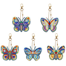 Load image into Gallery viewer, 5pcs Butterflies Double Sided Keychain