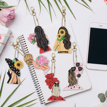 Load image into Gallery viewer, 6pcs Beauty Double Sided Keychain