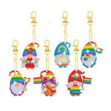 Load image into Gallery viewer, 5pcs DIY Diamond Painting Ladybug Gnomes Double-sided Keychains