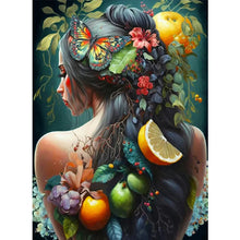 Load image into Gallery viewer, Personality Flower Girl Bird Back-Full Drill Diamond Painting