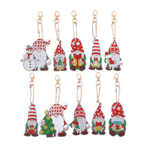 Load image into Gallery viewer, 12pcs Santa Claus Christmas Double Sided Keychain