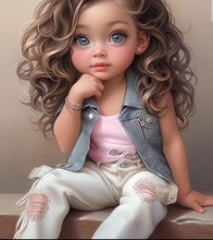 Load image into Gallery viewer, Sweet Girl-Full Round/Square Diamond Painting-30x40cm/40x50cm/50x70cm