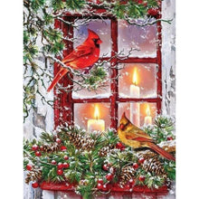 Load image into Gallery viewer, Christmas Bird-Full Round Diamond Painting-30x40cm