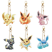 Load image into Gallery viewer, 6pcs Pok¨¦mon Double Sided Keychain