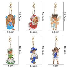 Load image into Gallery viewer, 6pcs Doll Double Sided Keychain