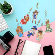 Load image into Gallery viewer, 6pcs Doll Double Sided Keychain