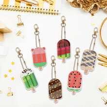Load image into Gallery viewer, 6pcs Ice Cream Double Sided Keychain