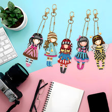 Load image into Gallery viewer, 5pcs Doll Double Sided Keychain